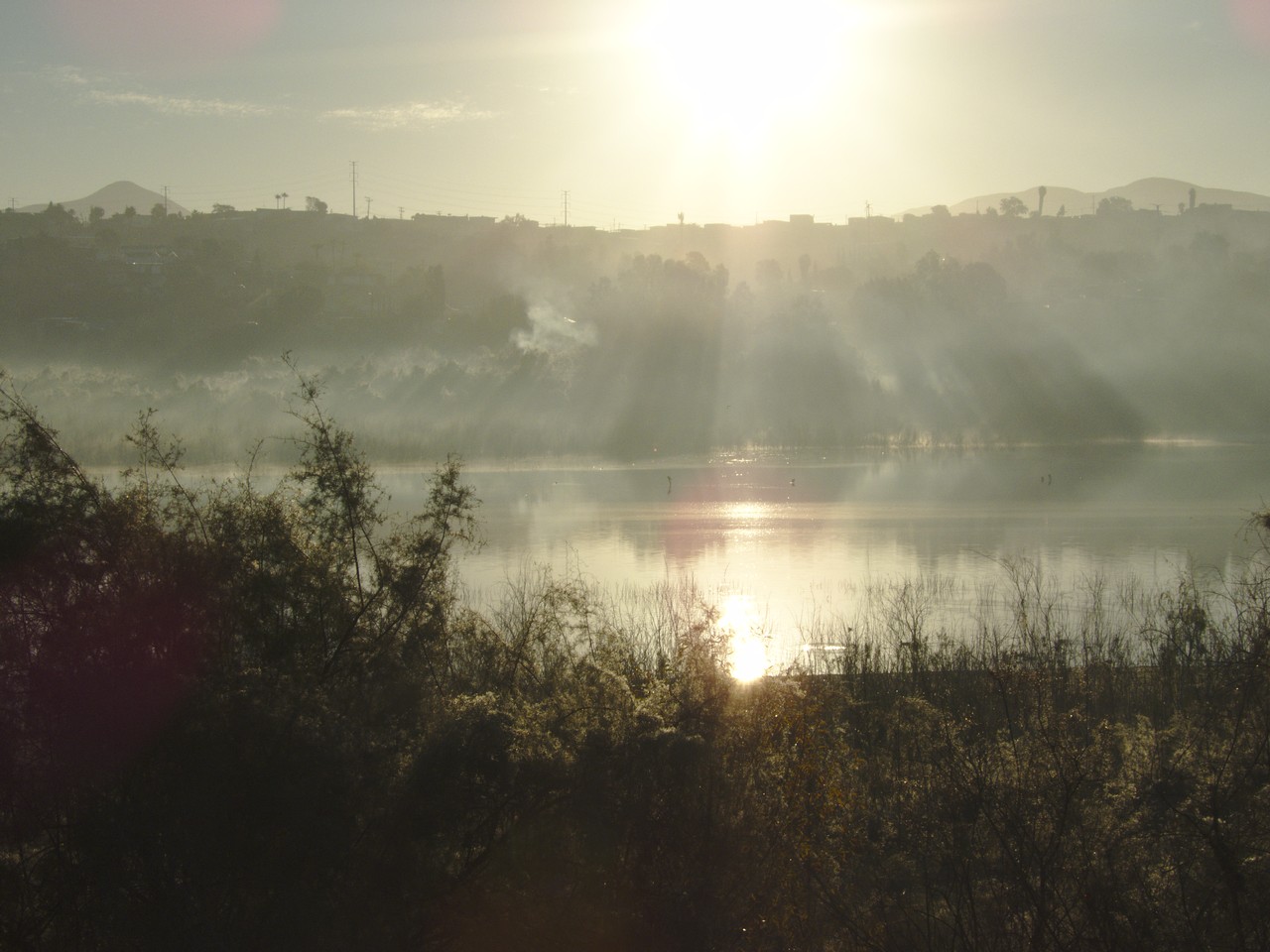 El embalse por la mañana